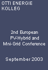 2nd European PV-Hybrid and Mini-Grid Conference - OTTI Energie Kolleg